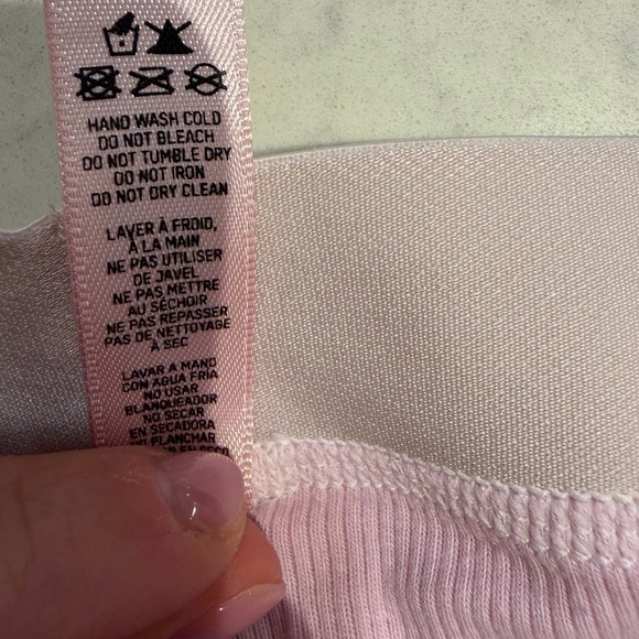 SKIMS Pink Ribbed Shorts - Picture 5 of 6